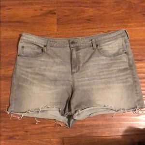 Grey jean shorts